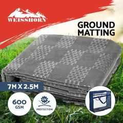 Weisshorn 7M X 2.5M Annex Matting 600GSM Floor Mats Mesh Caravan Camping Annexe