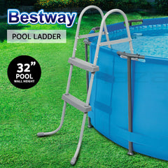 Bestway Pool Ladder 84cm 2 Step Above Ground Swimming Pools Removable Steps Stairs