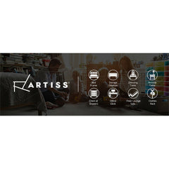 Artiss Storage Ottoman Blanket Box 80cm Leather Black