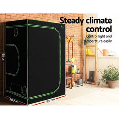 Greenfingers Grow Tent 900x90x180CM 1680D Hydroponics Kit Indoor Plant Room System