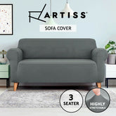 Artiss Sofa Cover Couch Covers 3 Seater Stretch Grey