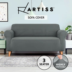 Artiss Sofa Cover Couch Covers 3 Seater Stretch Grey