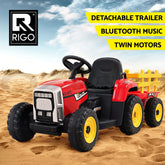 Rigo Kids Electric Ride On Car Tractor Toy Cars 12V Red