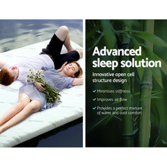 Giselle Bedding Memory Foam Mattress Topper 8cm Double