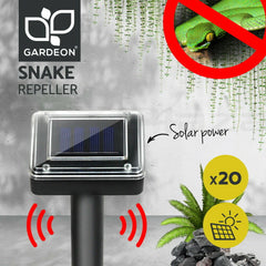 Gardeon Snake Repeller 20X Ultrasonic Solar Powered