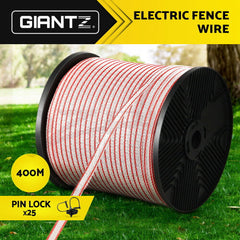 Giantz Electric Fence Poly Tape 400M Insulator