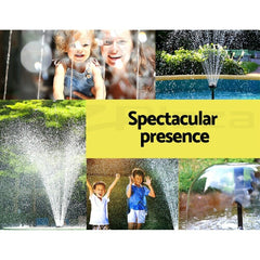 Gardeon Solar Pond Pump Submersible Water Fountain with Battery Kit LED Lights 4.3FT