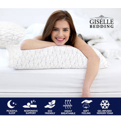 Giselle Bedding Memory Foam Pillow Single Size Twin Pack