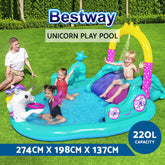 Bestway Kids Pool 274x198x137cm Inflatable Above Ground Swimming Play Pools 220L