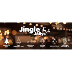 Jingle Jollys Christmas Inflatable Santa Tree 3M Illuminated Decorations