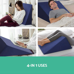 Giselle Bedding Wedge Pillow Blue Free Delivery