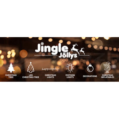 Jingle Jollys Christmas Inflatable Santa Tree 5M Illuminated Decorations