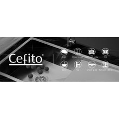 Cefito Kitchen Sink 96X45CM Stainless Steel Basin Single Bowl Silver