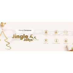 Jingle Jollys Christmas Tree 1.8m LED Xmas Cold White Lights Optic Fibre