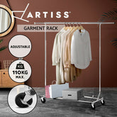 Artiss Clothes Rack Airer Rail Coat Stand Adjustable Hanger