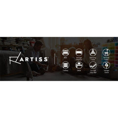 Artiss Bedside Table 1 Drawer with Shelf - IKER White & Oak