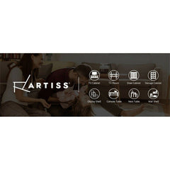 Artiss Bedside Table 3 Drawers Vintage - THYME Blue