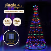 2.1M Christmas Tree 264 LED Solar Jingle Jollys