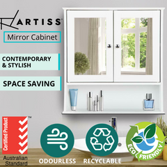 Artiss Bathroom Mirror Cabinet Storage Cupboard