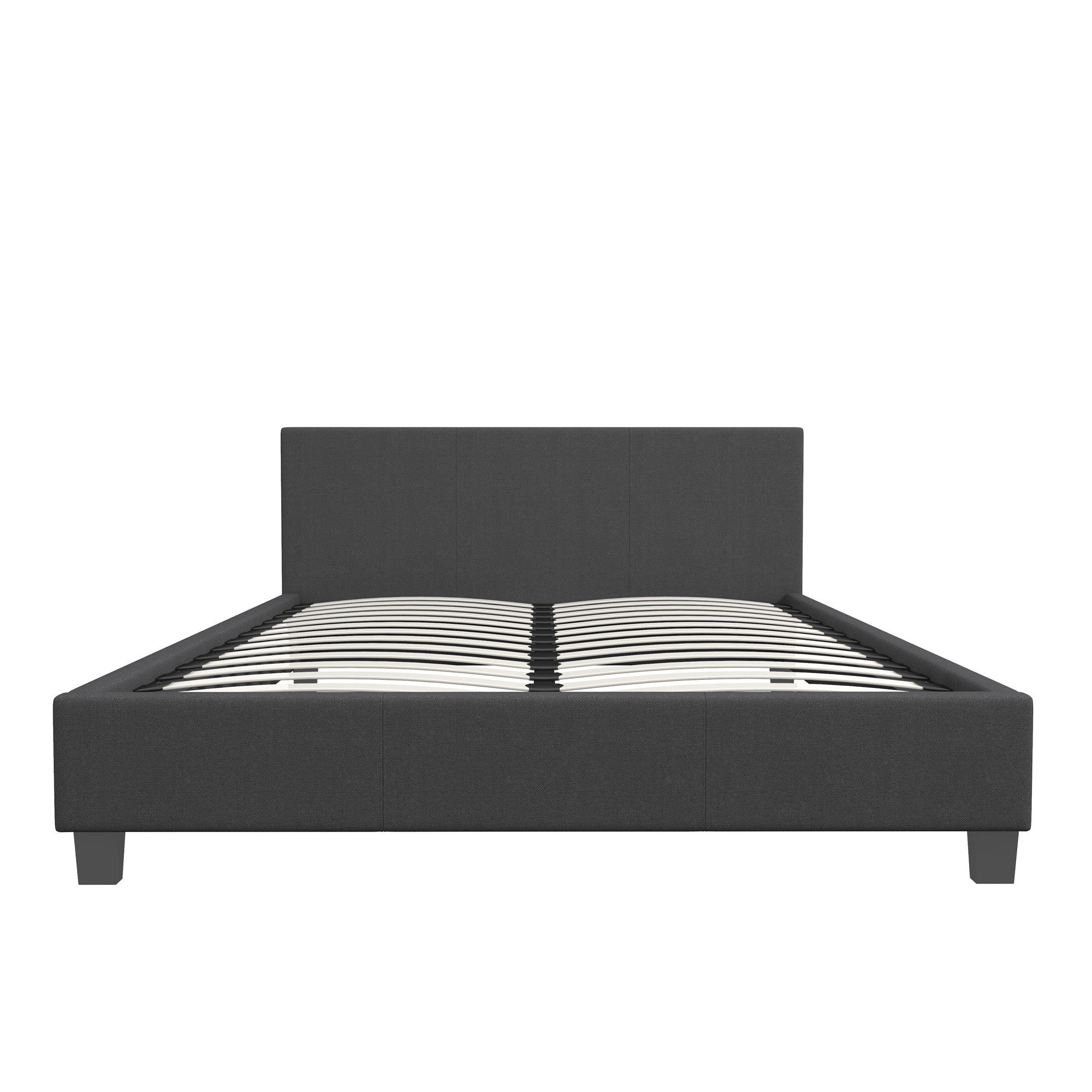 Milano Sienna Luxury Bed with Headboard (Model 2) - Charcoal No.35 - King Single-1927503918309445637