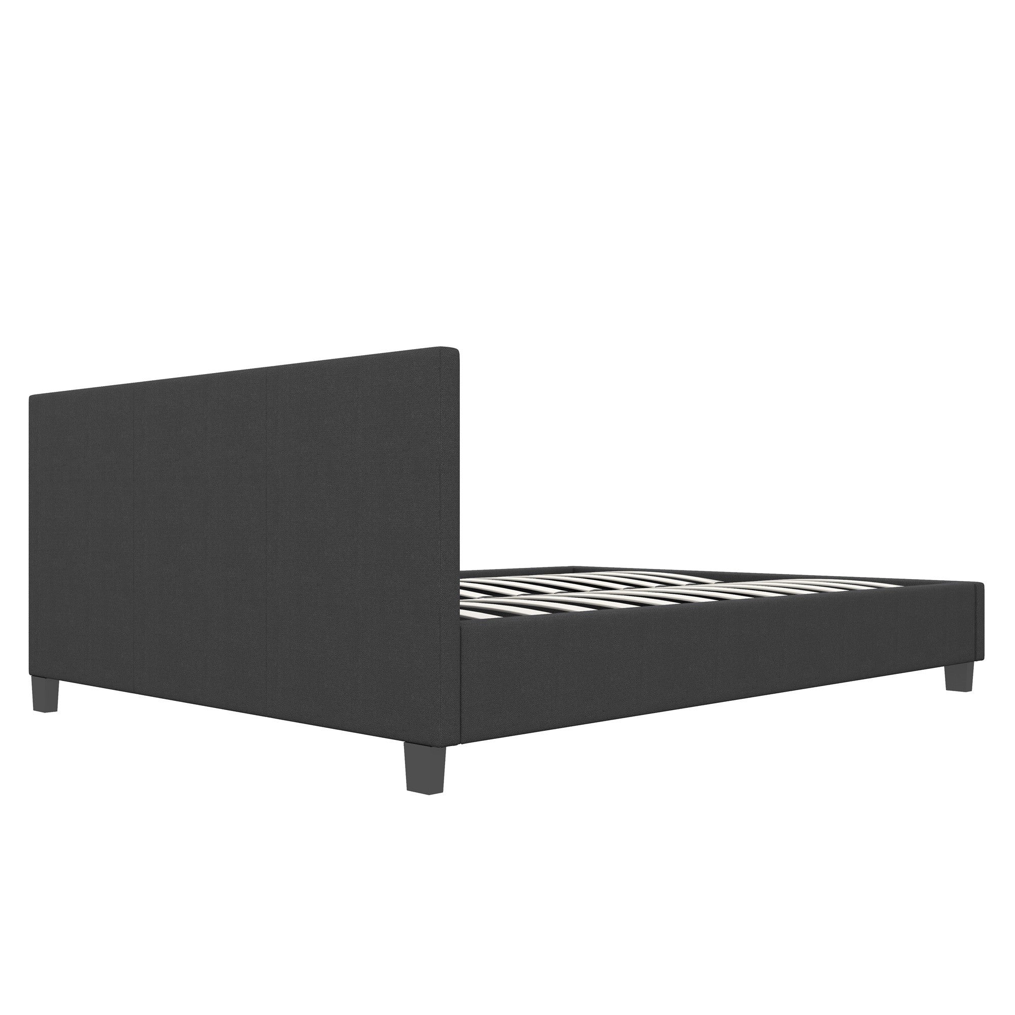 Milano Sienna Luxury Bed with Headboard (Model 2) - Charcoal No.35 - King Single-1927503918309445639