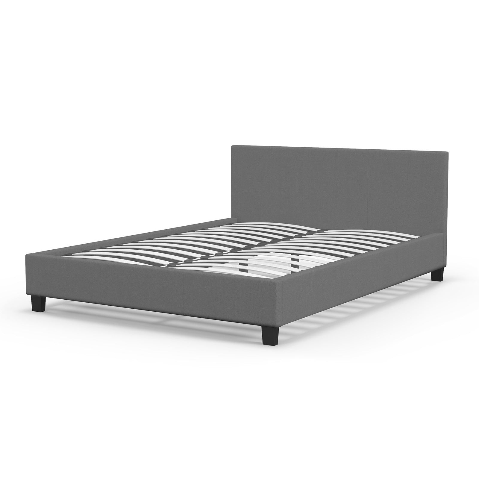 Milano Sienna Luxury Bed with Headboard (Model 2) - Grey No.28 - Single-1927503919358021632