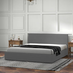 Milano Sienna Luxury Bed with Headboard (Model 2) - Grey No.28 - Single-1927503919358021633