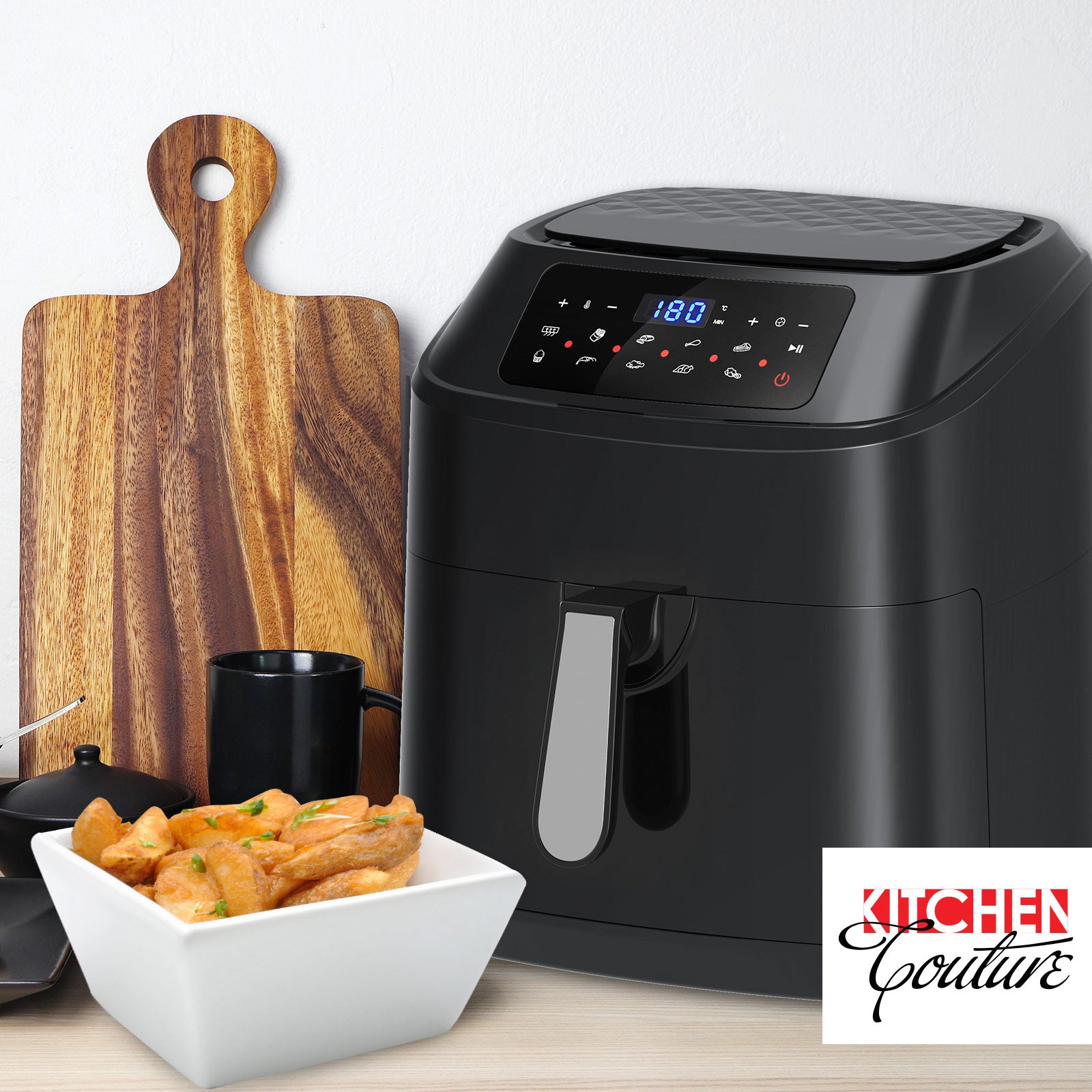 Kitchen Couture Digital 11.5L Air Fryer - Black-1927503842300268549