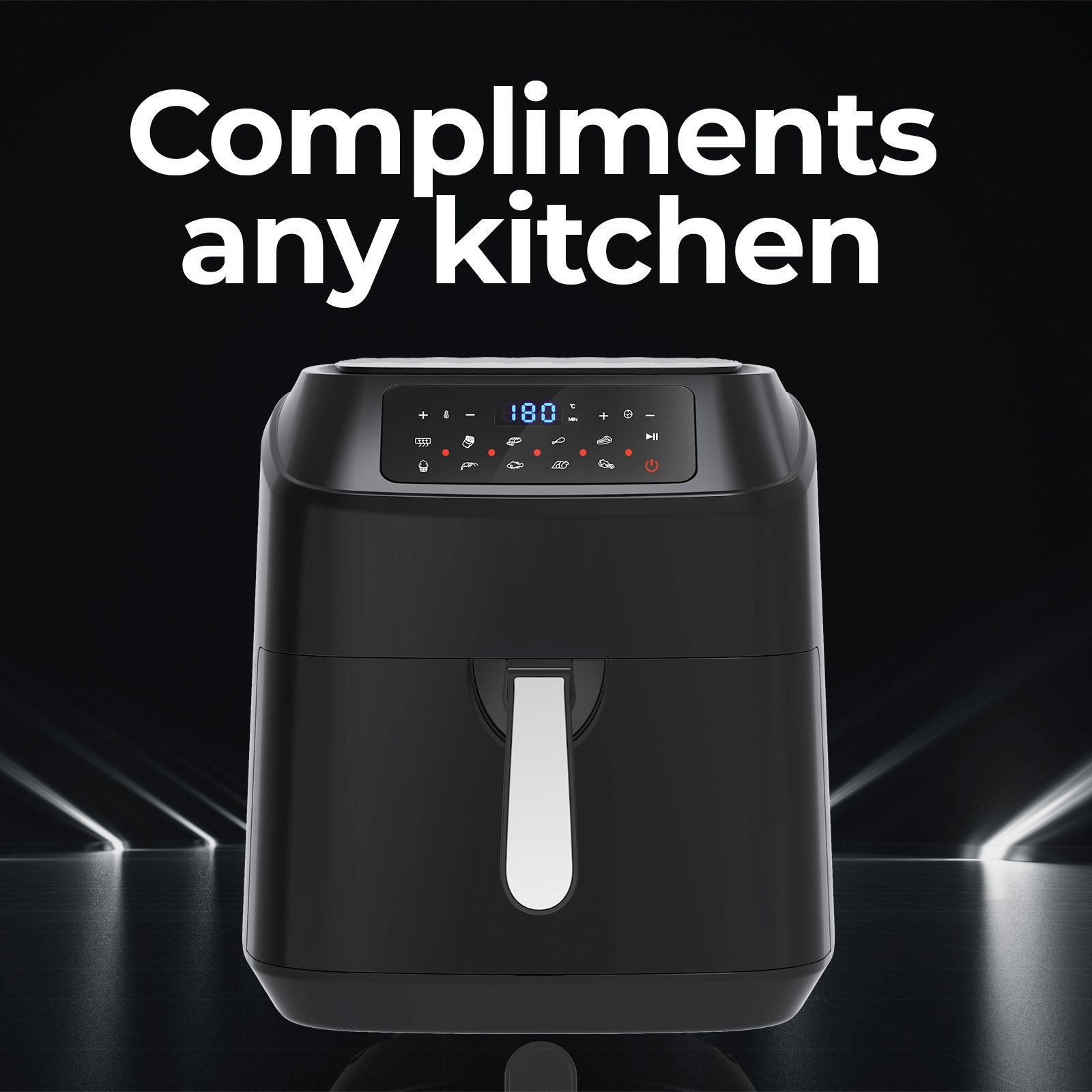 Kitchen Couture Digital 11.5L Air Fryer - Black-1927503842300268551