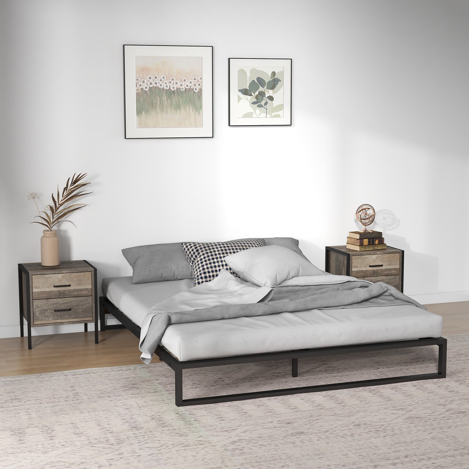 Florence Metal bed base - King Single-1919280830388244485