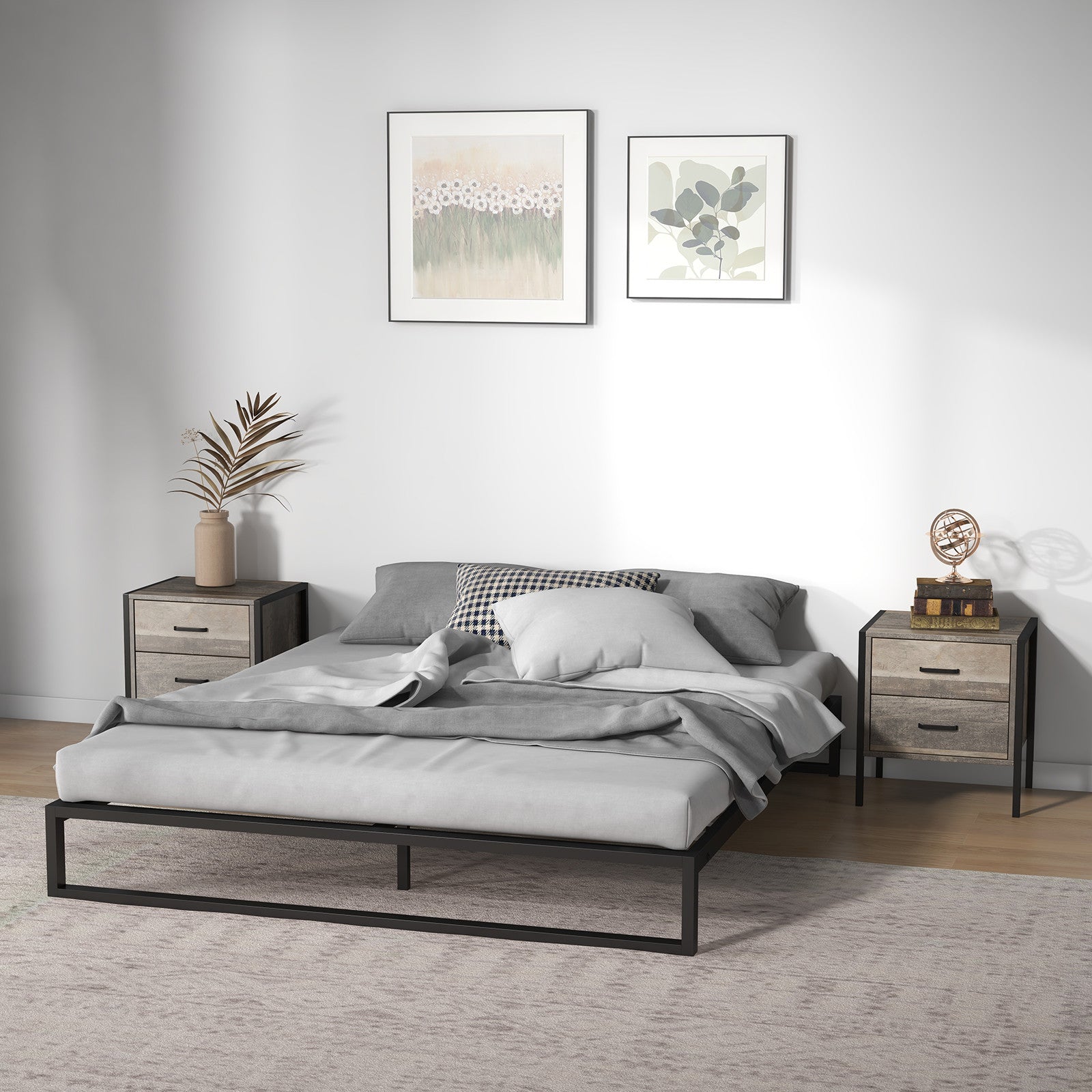 Florence Metal bed base - Queen-1919280830686040071
