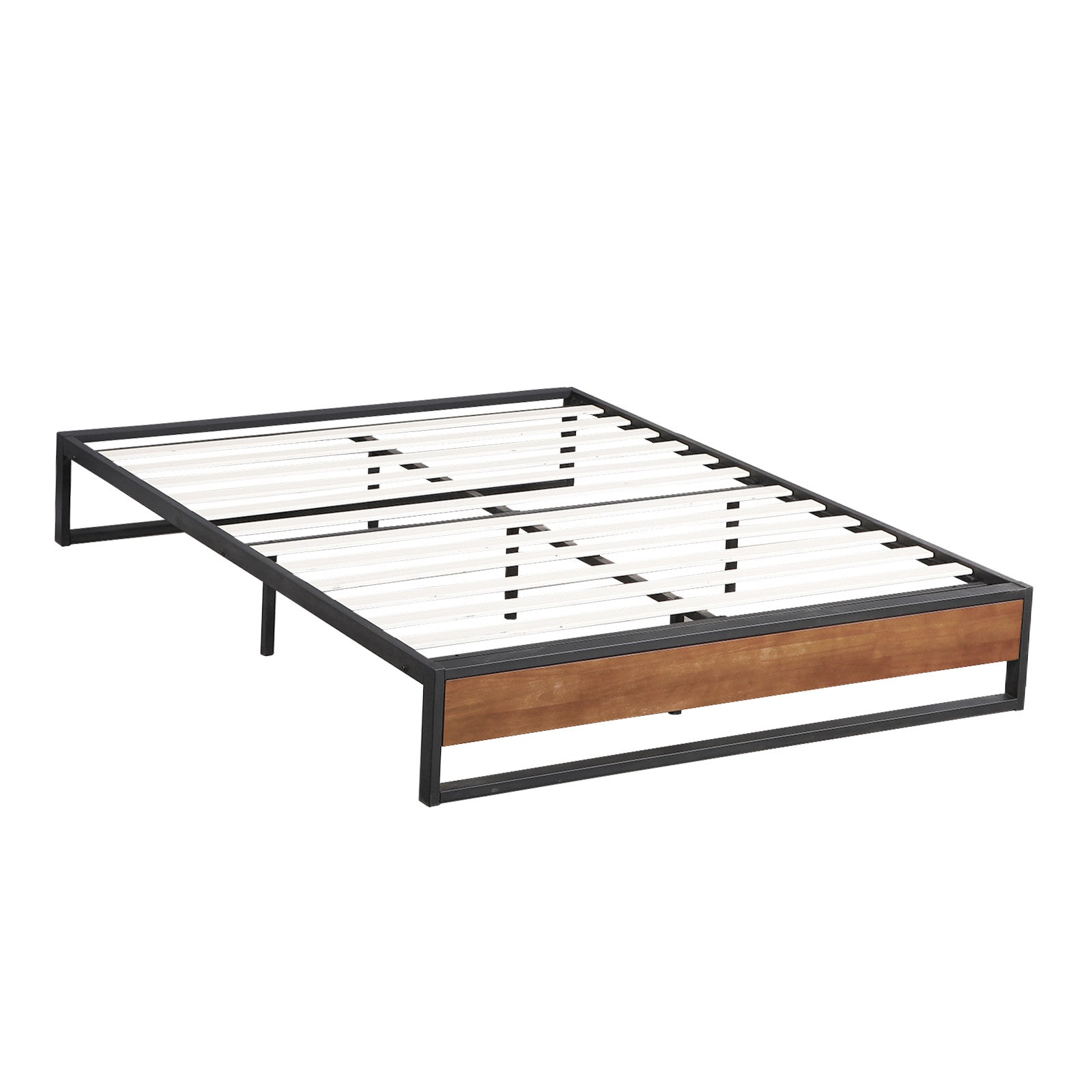 Sorrento Metal and Wood bed base - Single-1927503923795595264