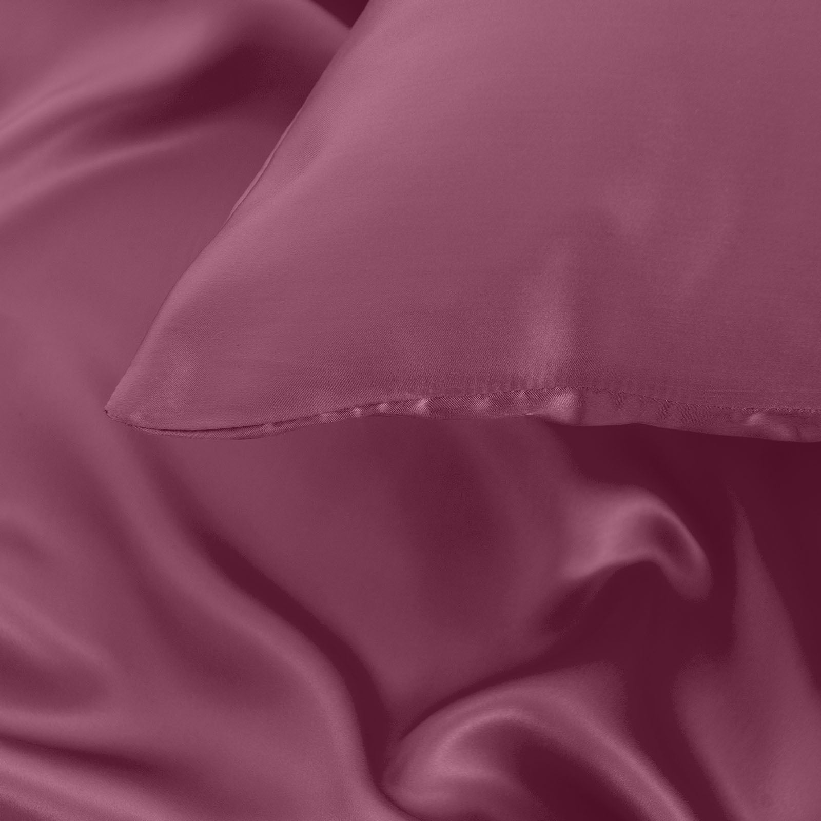 Pure Silk Pillow Case by Royal Comfort (Single Pack) - Malaga Wine-1927503854082068487