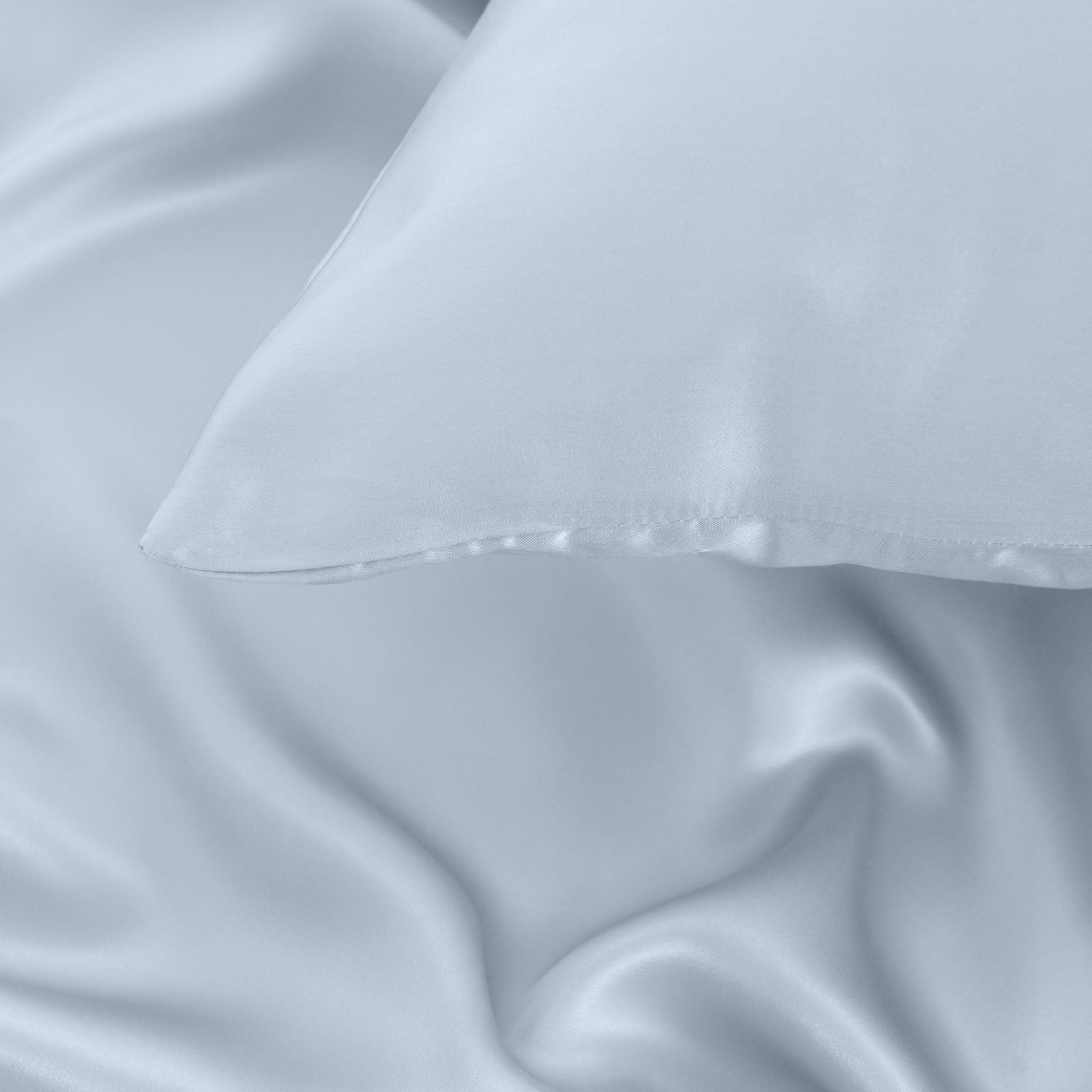 Pure Silk Pillow Case by Royal Comfort (Single Pack) - Soft Blue-1927503854417612807