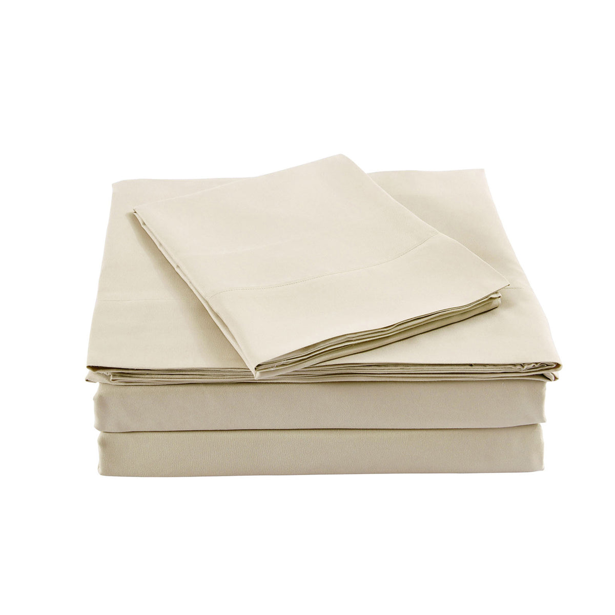 Royal Comfort Blended Bamboo Sheet Set Dark Ivory - Double-1927503880485212161
