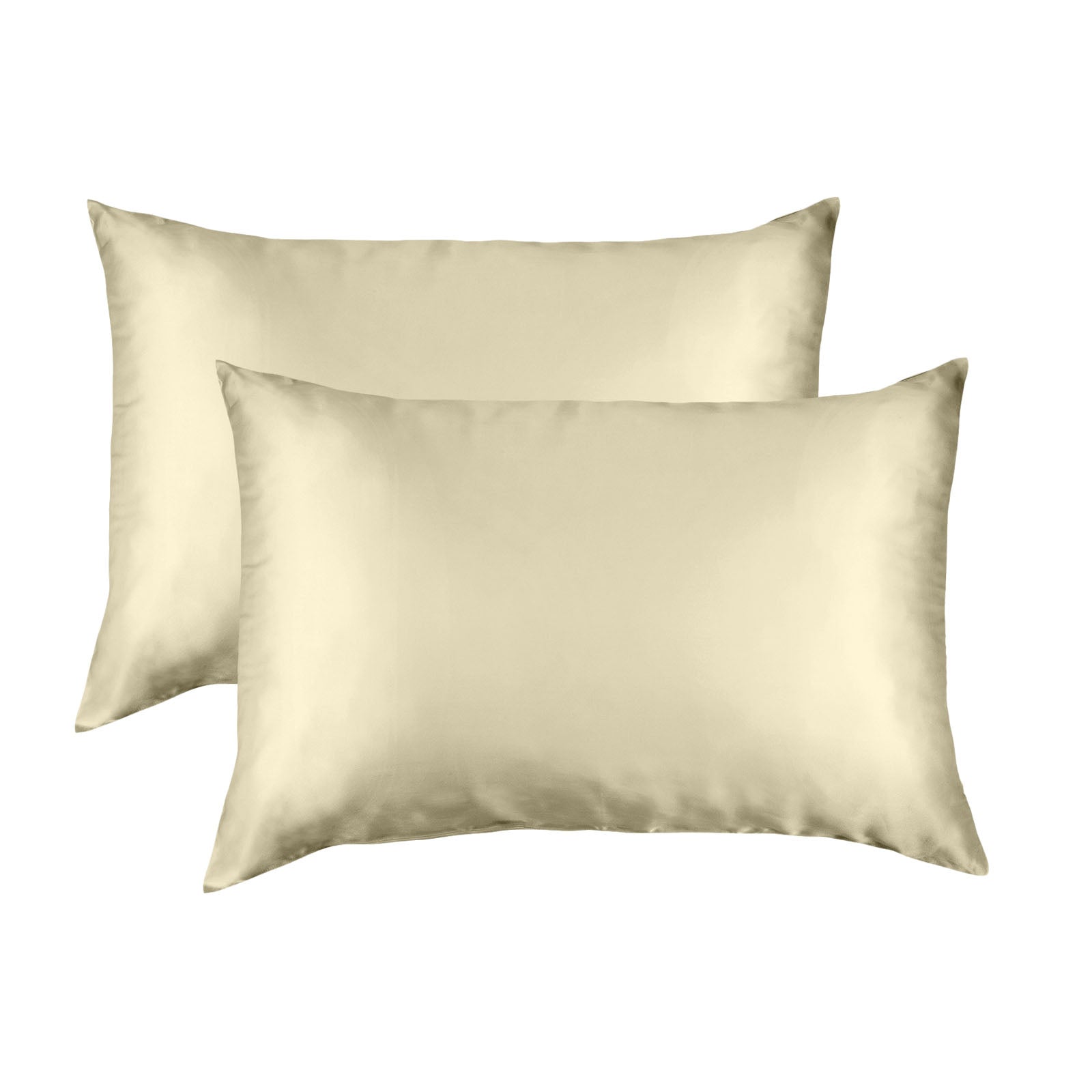 MULBERRY SILK PILLOW CASE TWIN PACK - SIZE: 51X76CM - CHAMPAGNE-1927503851527737344