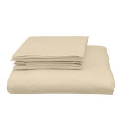 Royal Comfort Blended Bamboo Quilt Cover Sets -Dark Ivory-Double-1927503856971943938