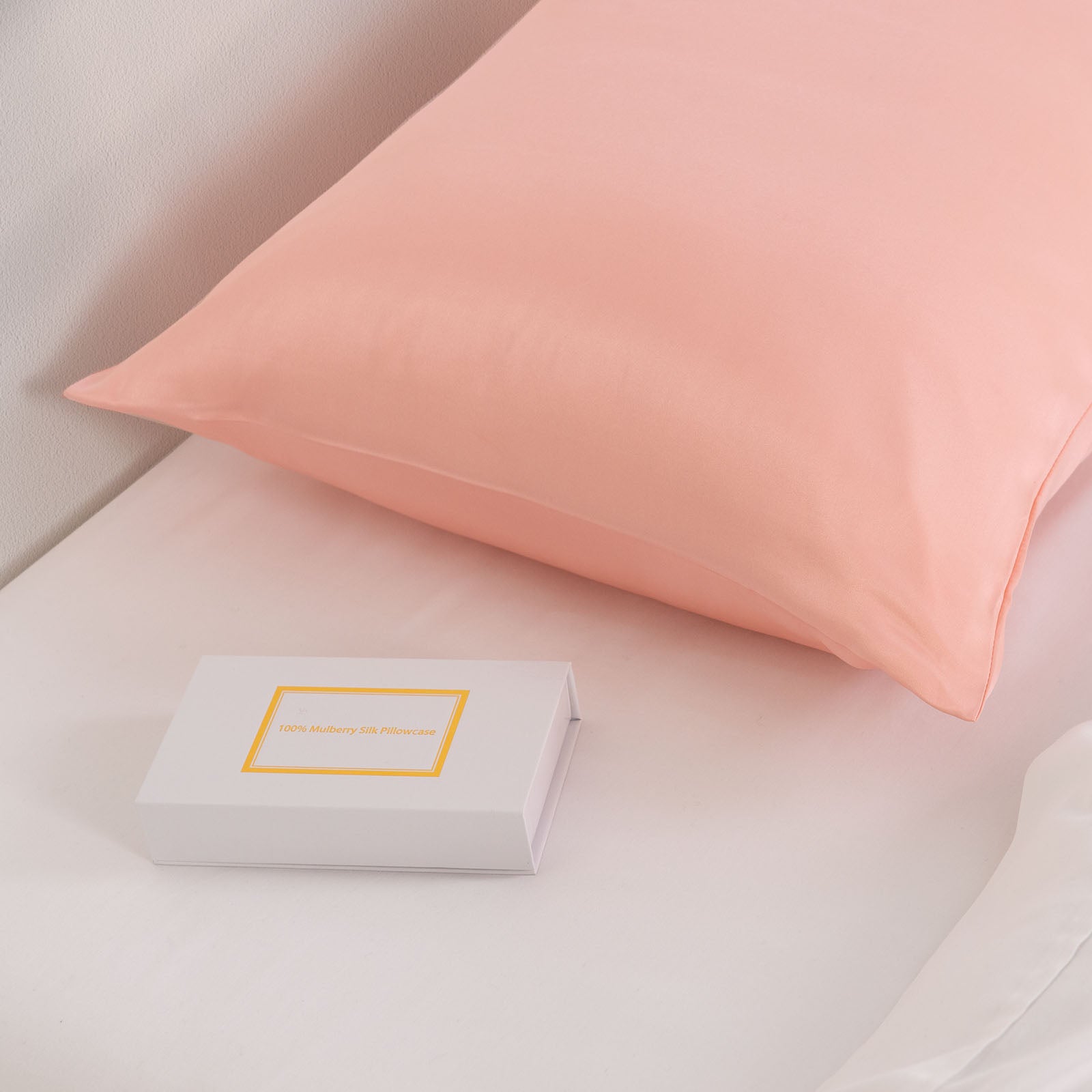 Pure Silk Pillow Case by Royal Comfort-Blush-1927503852471455746
