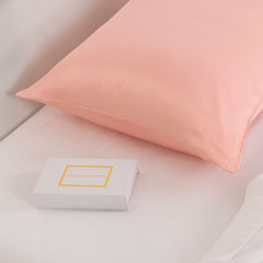 Pure Silk Pillow Case by Royal Comfort-Blush-1927503852471455746