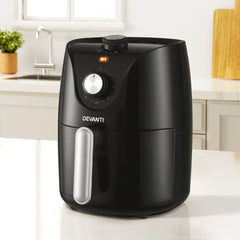 Devanti Air Fryer 2.5L Knob Fryers Free Delivery