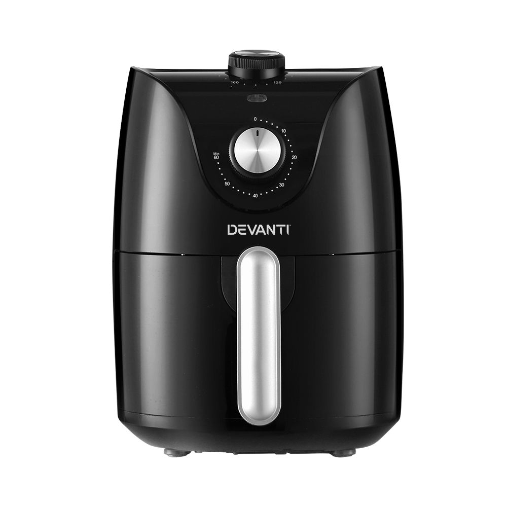 Devanti Air Fryer 2.5L Knob Fryers Free Delivery