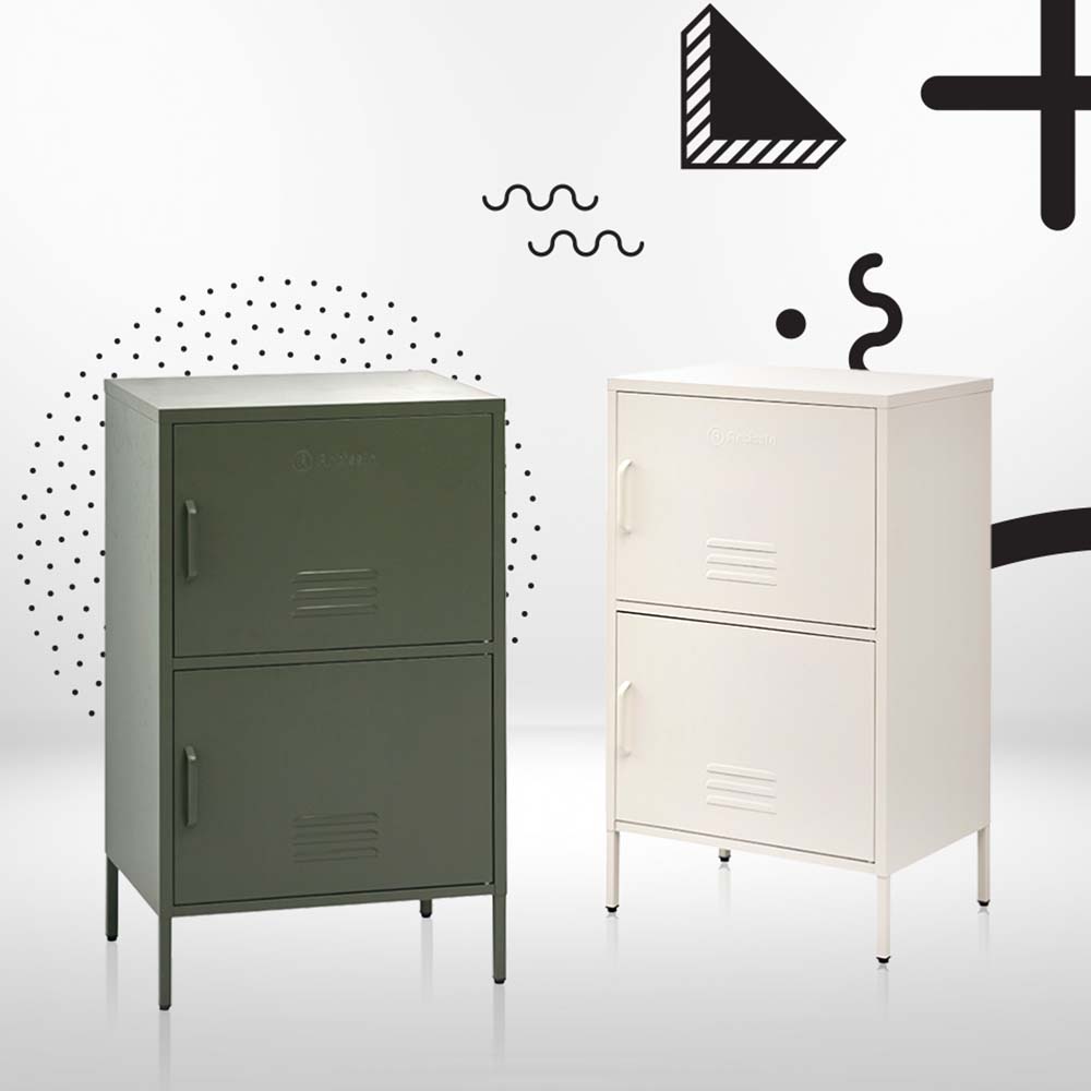 Artiss Buffet Sideboard Metal Cabinet - DOUBLE Green