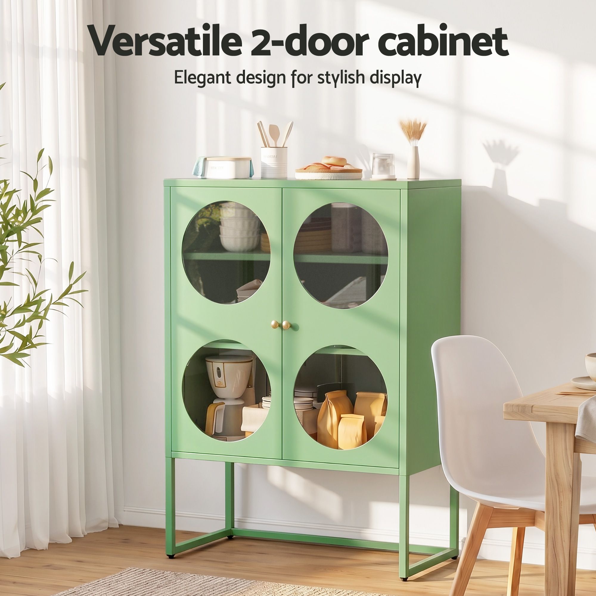 Artiss Buffet Sideboard Metal Cabinet - ELLA Green