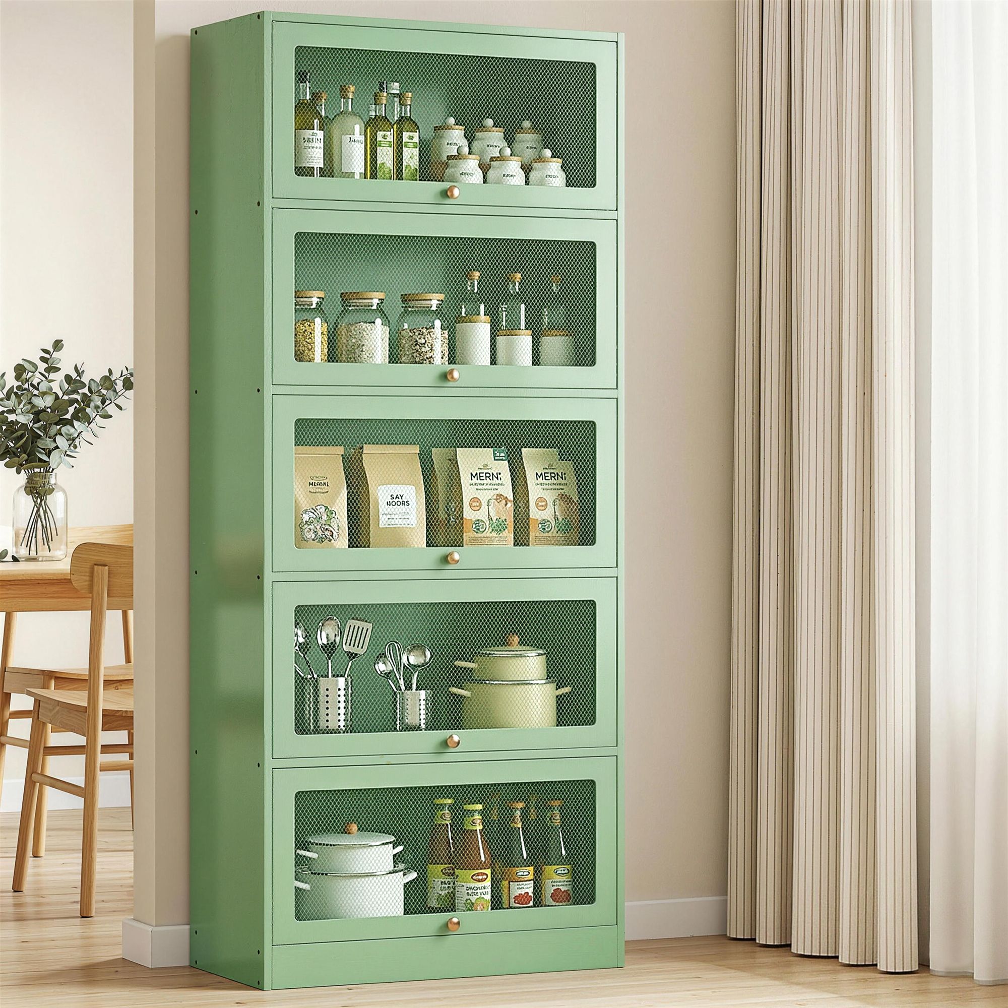 Artiss Buffet Sideboard Metal Cabinet - ELIA Green