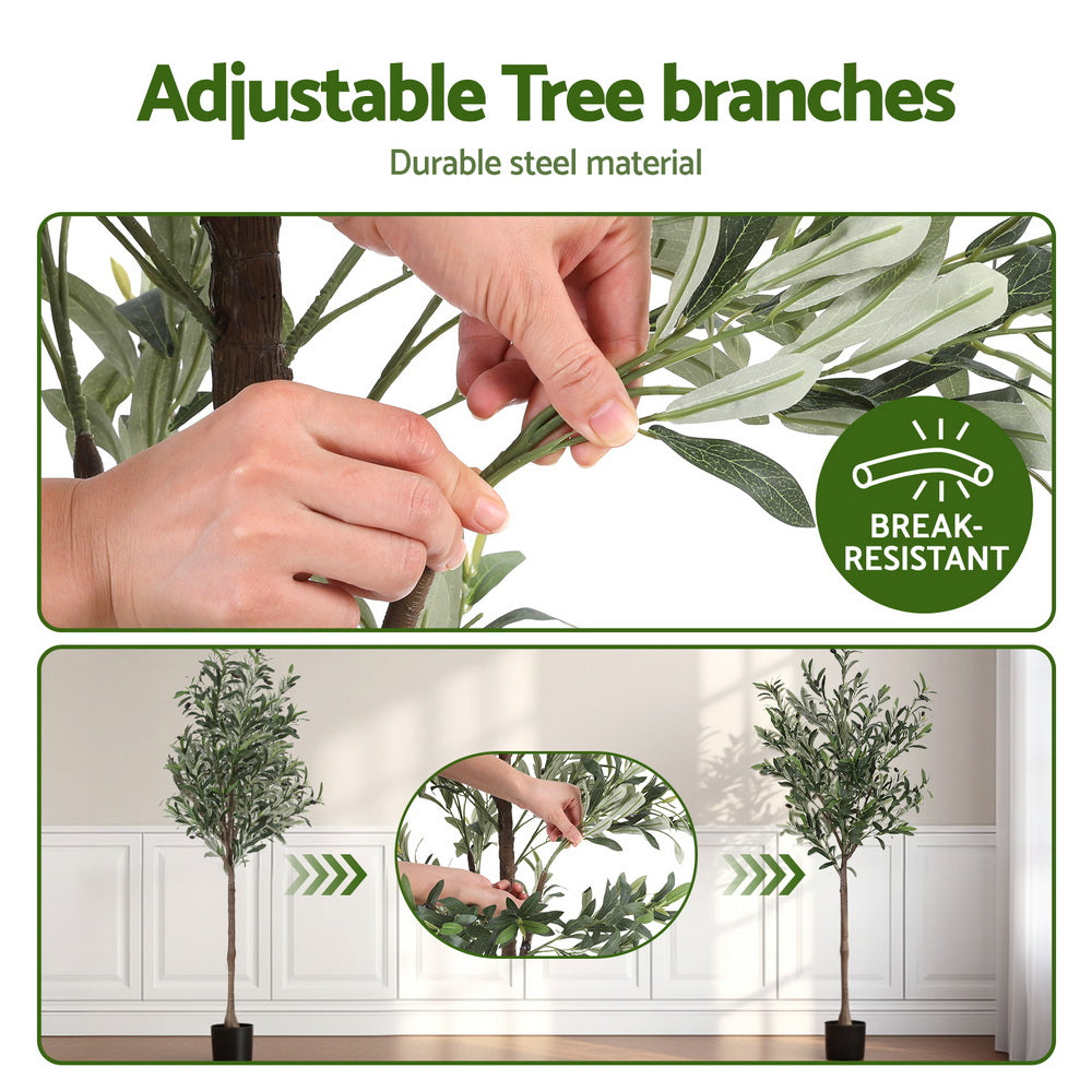 Artiss 155cm Artificial Olive Tree Faux Trees Free Delivery