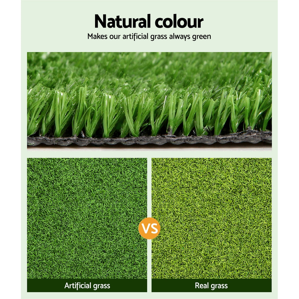 Prime Turf Artificial Grass 2mx5m 10mm Synthetic Fake Lawn Turf Plant Plastic