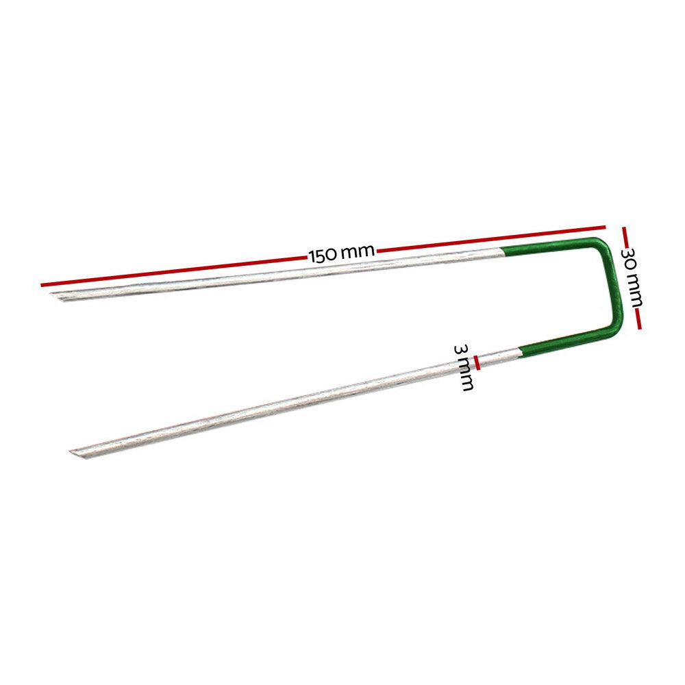 Prime Turf Artificial Grass 50 Piece Synthetic Pins Fake Lawn Turf Weed Mat Pegs Joining Tape
