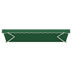 Instahut Retractable Folding Arm Awning Motorised Sunshade 5Mx3M Dark Green