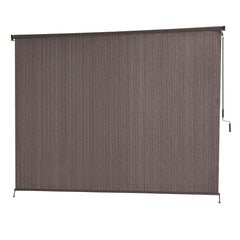Instahut 3X2.5M Outdoor Blinds Awning Roll Down Retractable Knit Fabric Outdoor