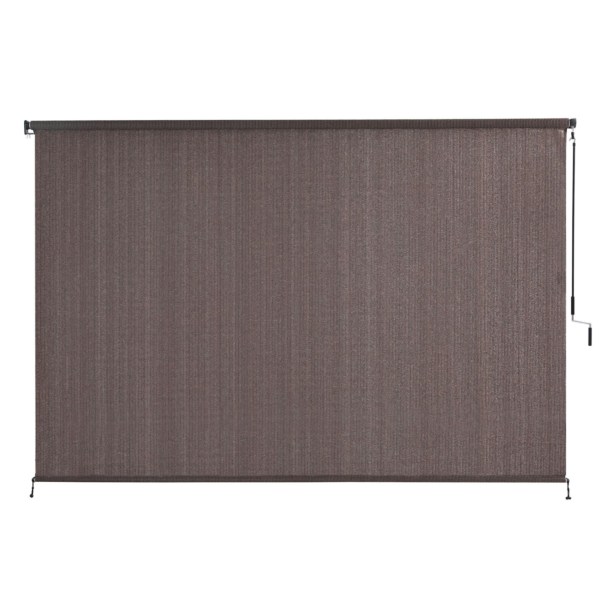 Instahut 3X2.5M Outdoor Blinds Awning Roll Down Retractable Knit Fabric Outdoor